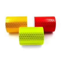 오토바이 자전거 스티커 반사테이프 안전경고 878EA, 빨강색