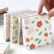 디자인 떡 메모지 미니 엽서 필기 노트 수첩 연습장 문구 사무실 학교 사무 용품 제작 비접착, A 벚꽃