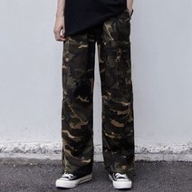 힙패션 그런지룩 힙합 스타일 힙한 통큰 와이드 고무줄 밴딩 일자 바지 봄 여름 레트로 루즈핏 남자