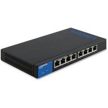 Linksys Business LGS308 8포트 기가비트 이더넷 스마트 스위치 블랙블루, 8-Port