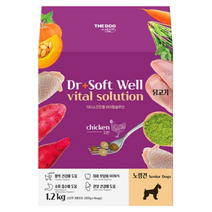 더독 강아지 노령견 닥터소프트 웰 바이탈솔루션 사료, 10개, 1.2kg