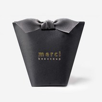 DIY화장품 비누 방향제포장상자, 1팩, 선물포장상자(블랙)-리본포함(1매)