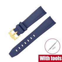 다이빙 고무 벨트20mm 고무 실리콘 밴드 커브 엔드 다이빙 방수 팔찌 액세서리 오메가 세이코 데이토나 시, 20 Royal blue03_03 22mm