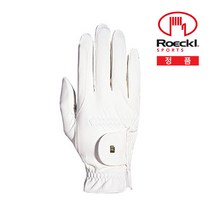 [Roeckl Sports] ROECK-GRIP 뢰클 성인 승마장갑 정품, 6.5, 화이트