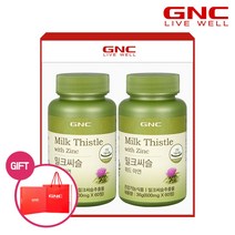 [GNC] 밀크씨슬 위드 아연 2개 세트_30350, 단품, 단품