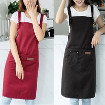 민스리빙 바리스타 앞치마 업소용 H형 방수앞치마 카페 공방 화방 까페, 1개, 블랙(카페H형)