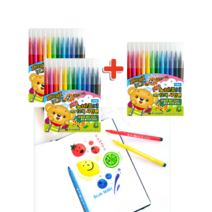 노마르지 신학기 초등 준비물 사인펜 12색 2+1