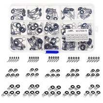 75 개/몫 15 크기 텔레스코픽 낚싯대 가이드 도자기 및 철 서클 액세서리 수리 도구 상자, CHINA, 한개옵션0