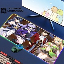 에픽 세븐 Rgb 마우스 패드 게이머 키보드 매트 책상 애니메이션 카펫 Pc 빅 게임 캐비닛 확장, 14 GG002315_01 RGB300x700x3mm