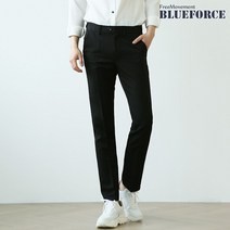 블루포스 바렌보 시크릿 밴딩 슬렉스 베이직핏 캐주얼 정장바지 빅사이즈 남자슬랙스
