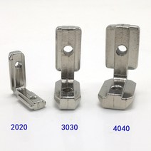 팬오일 2-10pcs T 슬롯 L 모양 2020 3030 4040 알루미늄 프로파일 내부 코너 커넥터 조인트 브래킷 나사 포함, 3030-L 2pcs, 02 3030-L   2pcs