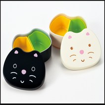 일본[하코야]/에니멀 런치도시락/동물캐릭터를 소재/ 동글동글 귀여운 이미지/일본완제품, 블랙