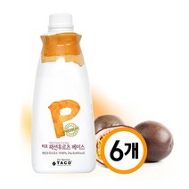 타코 패션후르츠 베이스 2kg 6개1박스, 단품