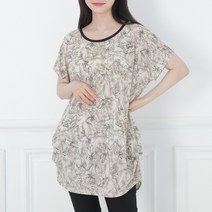 [스타일샵간지] 여성 빅사이즈 냉장 쿨 반팔 티셔츠-냉장고원단 T28-XXL(구3XL)