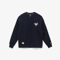 뉴에라 MLB 레이즈드 임브로이더리 토론토 블루제이스 맨투맨 네이비