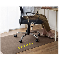 PIKAPIKA 대형 공부방 의자매트 체어매트 140x90cm 마루보호 긁힘방지 층간소음 예방