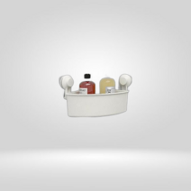 IKEA 이케아 TISKEN 티스켄 흡착식 코너선반유닛 화이트 304.003.08 1개