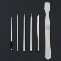 캠핑 Paracord 뜨개질 도구 세트 알루미늄 낙하산 코드 바늘 팔찌 DIY 직조 도구 우산 밧줄, 03 6pcs set