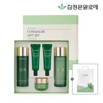 김정문알로에 [김정문알로에] 큐어 기초 4종 화장품 선물세트, 단품없음