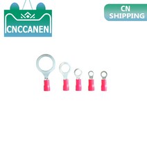 절연 링 터미널 커넥터 22-16 AWG 0.5-1.5mm2 빨간색 M3/M4/M5/M6/M8/M13 PVC 와이어 케이블 전기 크, 01 10PCS_09 RV1.25-12