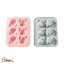 차칸쿡-실리콘몰드 입체모양강아지6구 랜덤1개