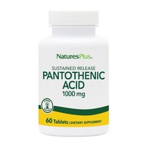 네이처스 플러스 비타민B5 뇌 기능 판토텐산 1000mg 60 타블렛, 기본