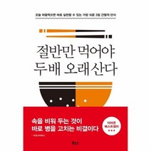 절반만 먹어야 두배 오래산다, 상품명