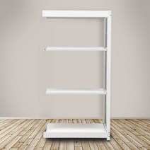 영진앵글 철제선반 경량랙 4단 무볼트 조립식 앵글 철제 선반, 1000X450, 4단(연결형), 높이1500