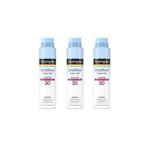 뉴트로지나 울트라 쉬어 바디 미스트 선스크린 스프레이 브로드 스펙트럼 SPF 30 가볍고 기름지지 않고 물에 강하고 오일 프리 및 논코메도제닉 옥시 OXY벤존 프리 5, SPF 30v2