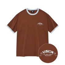 VISION STREETWEAR 비전 스트릿 웨어 VSW 링거 티셔츠 초콜릿