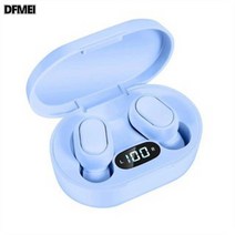 DFMEI 무선 이어폰 미니 이어폰 스포츠 블루투스 이어폰, E7S블루