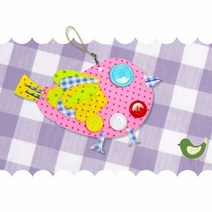 만들기 알록이펠트액세서리 만들기 -짹짹이 3매, 단품