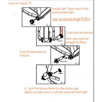 즈위프트센서 BB68-120MM MTB 자전거 전기 액세서리 산악 하단 브래킷 변환기, 01 T9 73
