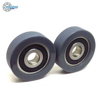 베어링 수입차파츠 인테리어철물 PU 코팅 롤러 휠 풀리 6200RS 베어링 10x40x12 PU620040-12 우레탄 고무, 01 Grey