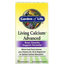Garden of Life (가든 오브 라이프) Garden of Life Living Calcium 어드밴스드 베지 정제 120정, 4개