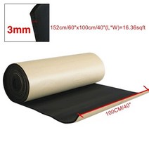 3/6 두께면 혼방 자동차 방음 소음 방지 데드 너 매트 단열 폼