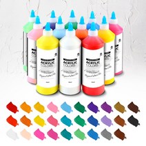 가민 전문가용 아크릴물감 대용량 물감 퍼포먼스미술 미술용품 500ml 29색, 01. 레드