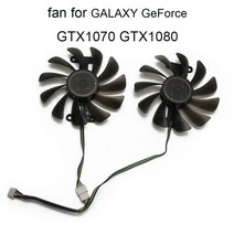 쿨러 VGA 온도 팬 12V 교체 그래픽 카드 KFA2 갤럭시 지포스 GTX 1070 1070Ti 1080 P104 용 GTX1070Ti GTX1080 2 개, 기타