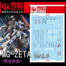 설염데칼 (MG108) MG 델타 플러스 건담 UV 형광 습식 데칼