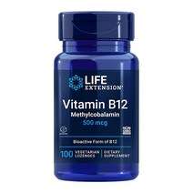 라이프 익스텐션 비타민B12 메틸코발라민 500mcg 100개입, 1개, 100개