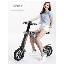 배달용 산악 전기 스쿠터 스마트 자전거 240w 모터 자동 접는 도시 블루투스 스피커 빠른 km/h, 02 GRAY, 한개옵션1
