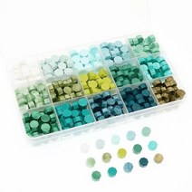 Sealing Wax Beads BITEYI Octagon Sealing Wax Beads for Wax Stamp Sealing Letter and Vintage Wedding, Green