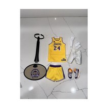 1/6 코비 브라이언트 레이커스 60th 기념일 저지 세트 피규어용 신발 엔터베이