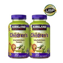 커클랜드 칠드런 멀티비타민 어린이 종합비타민 160구미 2병, 160정, 2개