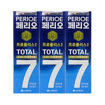 페리오 토탈7 오리지널 어드밴스 치약 프로폴리스 함유, 120g, 3개