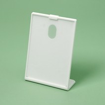 L자형 클립 카탈로그 프레임 A6 화이트 메뉴판 블라인드 용지거치대 브로셔 메모꽂이