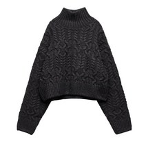 ZARA 터틀넥 케이블 니트 스웨터 5755119