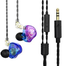 AK6 MAX 인이어 이어폰 분리형 라인 변경 용 마이크 헤드폰이있는 HIFI 저음 소음 차단 이어 버드 헤드셋, 04호