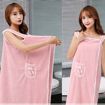 로로스키니 목욕 샤워 가운 원피스 타올 LS0658, 80*135c, 와인