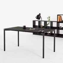 209애비뉴 제로데스크 에보 테이블 책상 1800x800, 블랙프레임+블랙상판